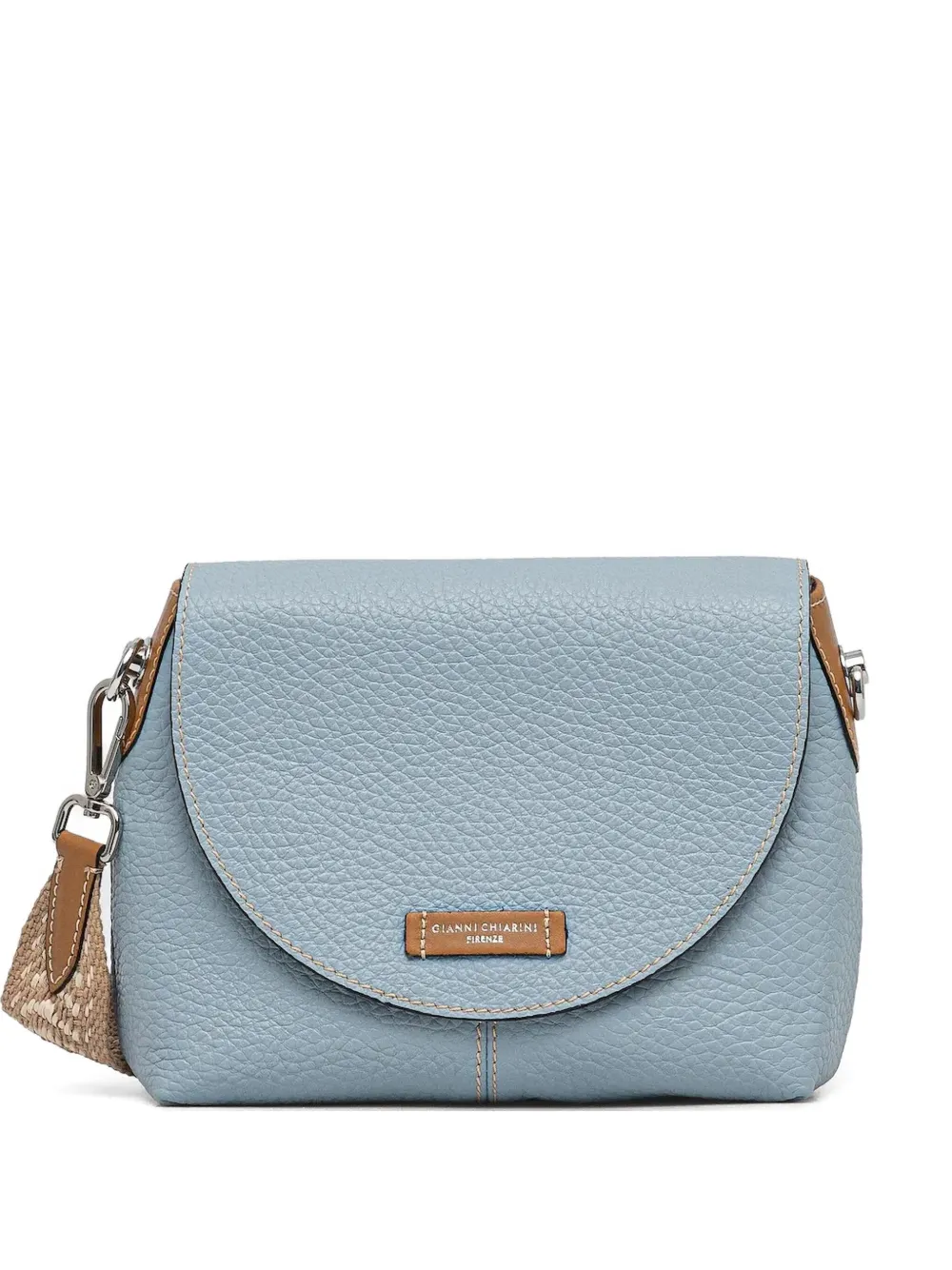 GIANNI CHIARINI Alessandra textured-leather cross body bag | Blue | Image 1