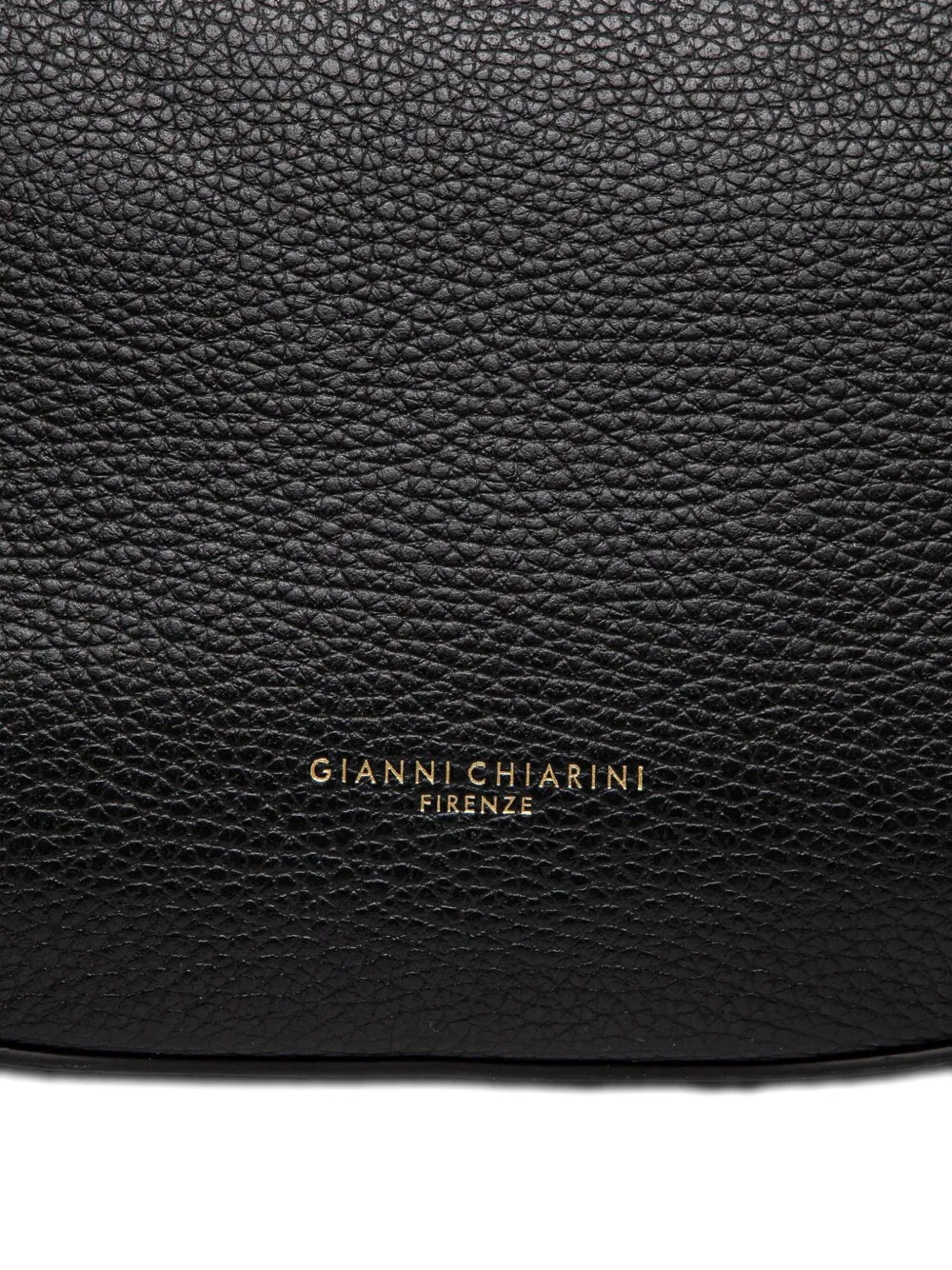 GIANNI CHIARINI Leren crossbodytas met textuur Zwart