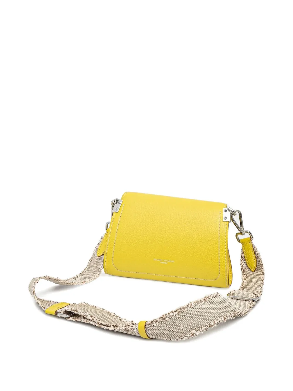 GIANNI CHIARINI Leren crossbodytas met franje Geel