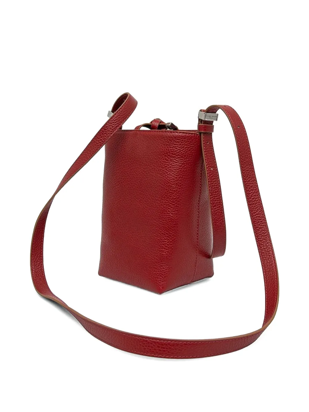 GIANNI CHIARINI Amelia leren bucket-tas met trekkoord Rood