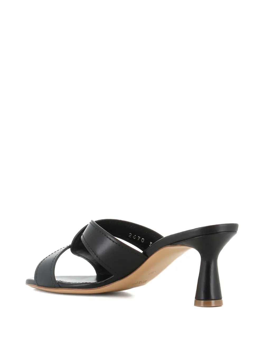 Antonio Barbato Maestri Veneziani crossover-strap heeled mules Black