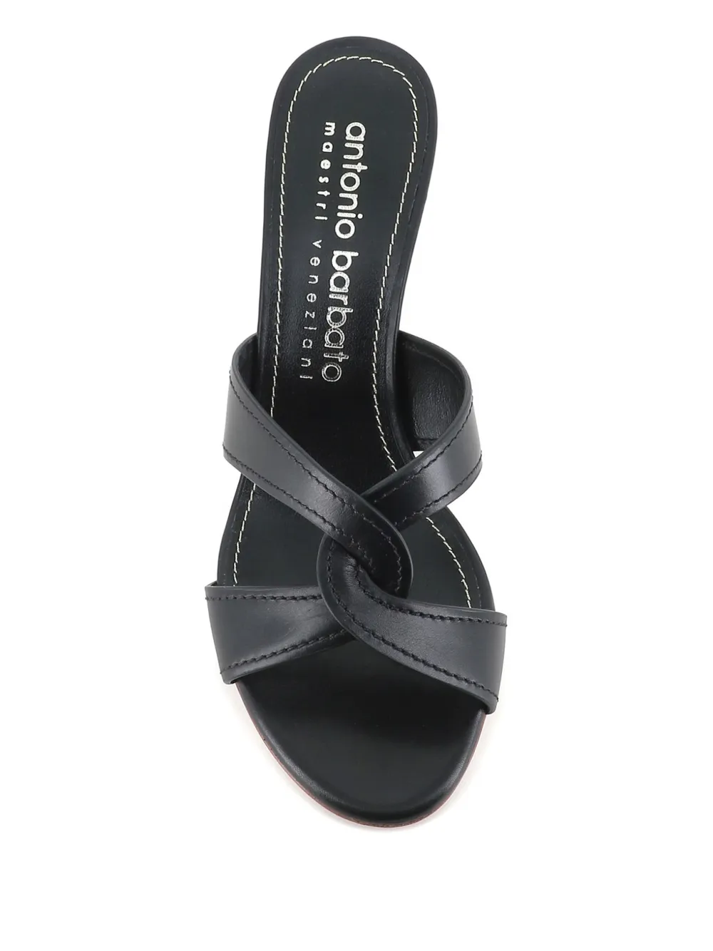 Antonio Barbato Maestri Veneziani crossover-strap heeled mules Black