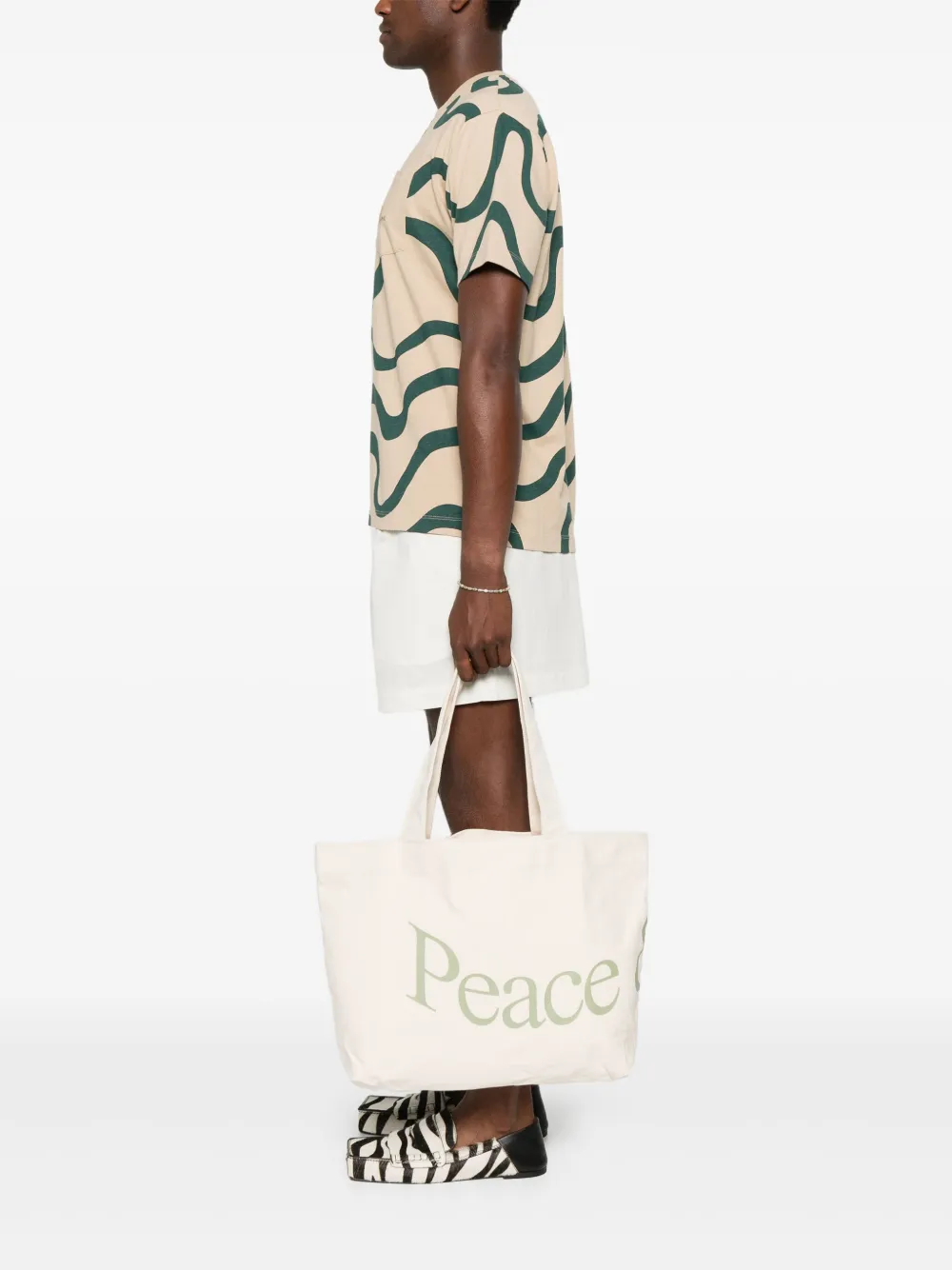 Shop Museum Of Peace And Quiet Wordmark Tote Bag