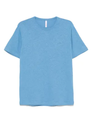 Tシャツ・カットソー SUN 68 Men T Shirts A35122 56 Blue Solid Color Men's Polo T-shirt | SUN68