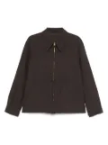 Kaptain Sunshine zip-up shirt jacket - Black