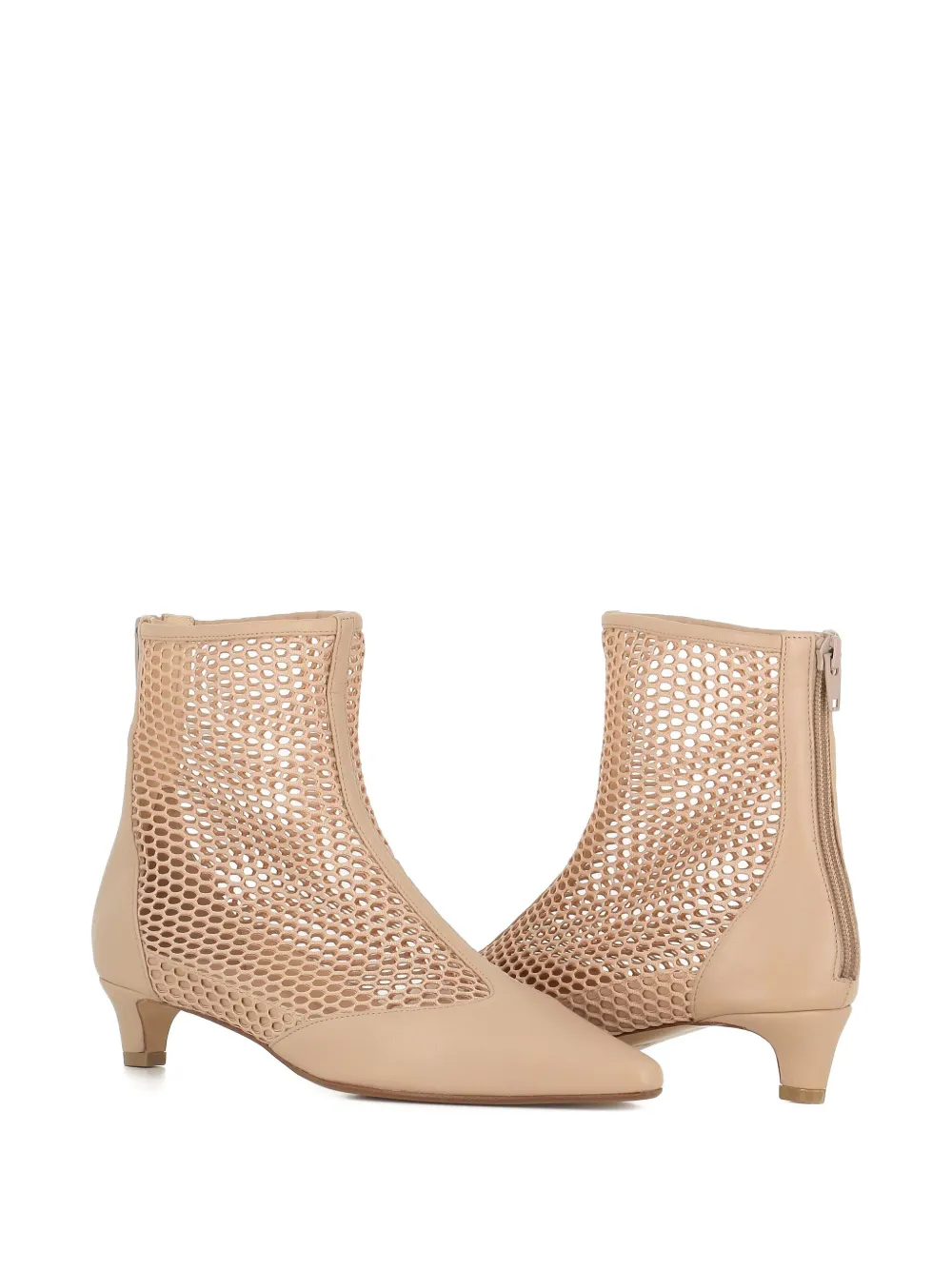 Antonio Barbato Maestri Veneziani 40mm Hanna mesh boots Neutrals
