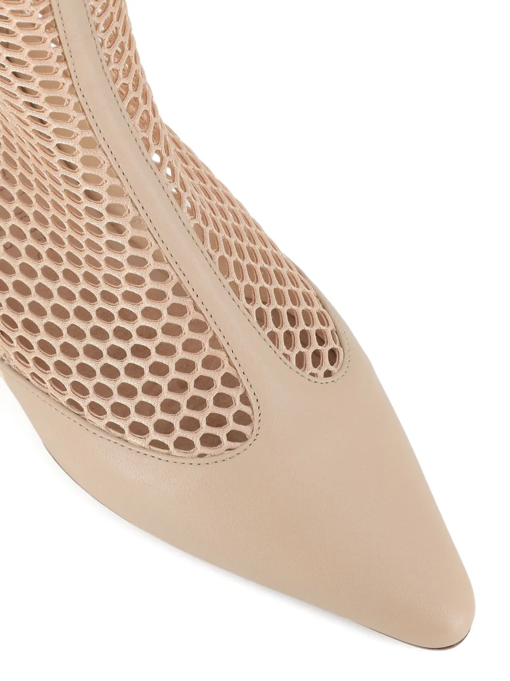 Antonio Barbato Maestri Veneziani 40mm Hanna mesh boots Neutrals