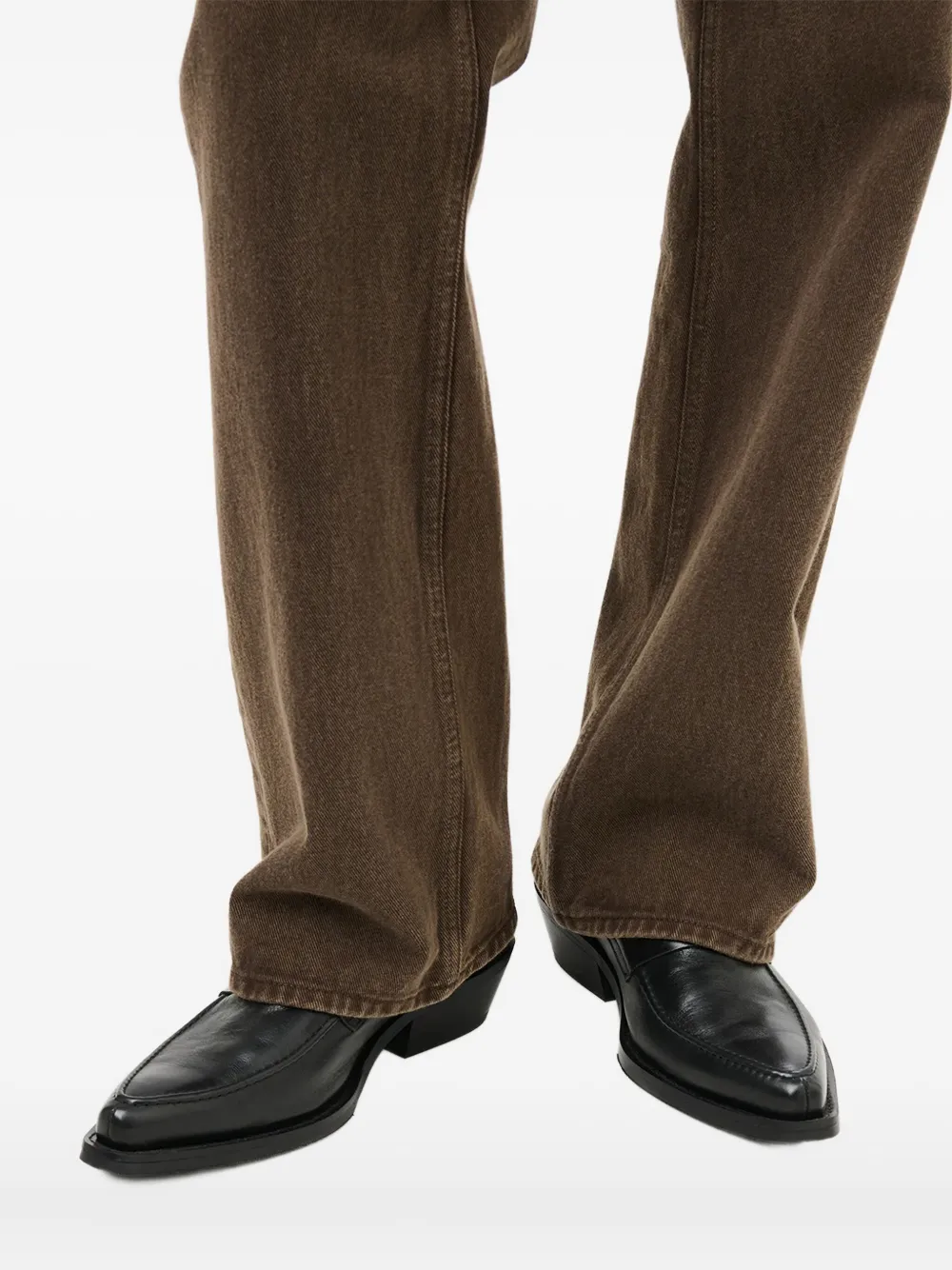 OUR LEGACY Cypher pointed-toe penny loafers Black