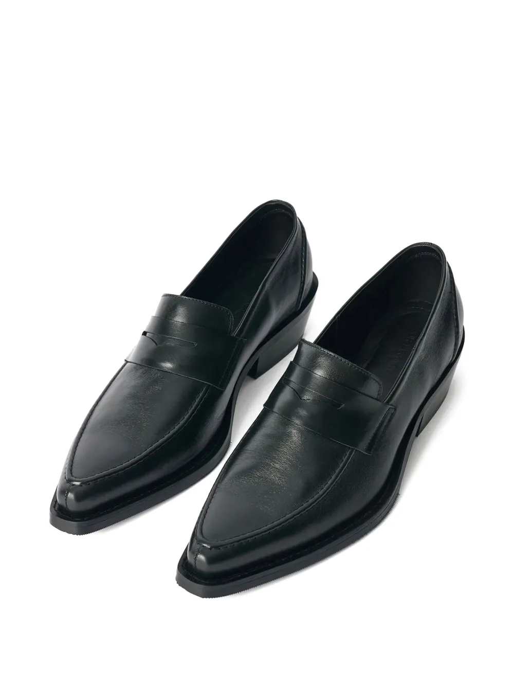 OUR LEGACY Cypher pointed-toe penny loafers Black