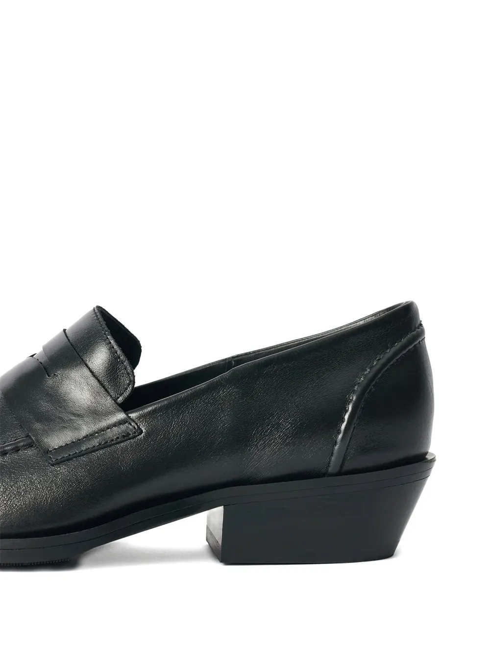 OUR LEGACY Cypher pointed-toe penny loafers Black