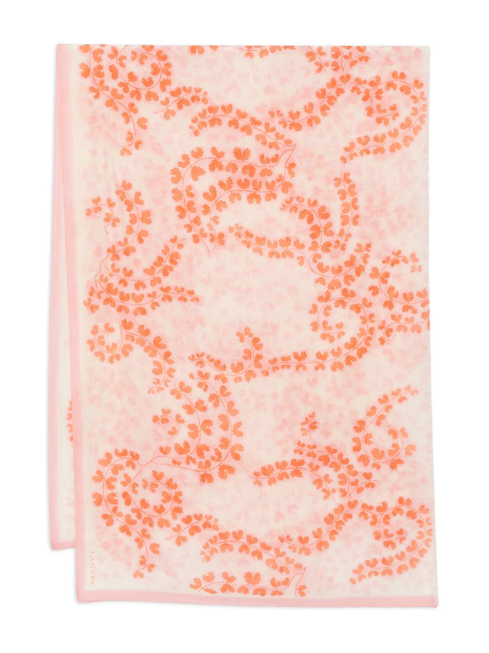Lanvin floral-print silk scarf Roze