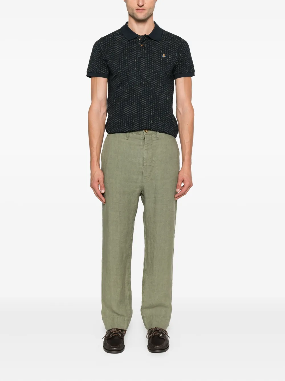 Vivienne Westwood linen trousers Groen