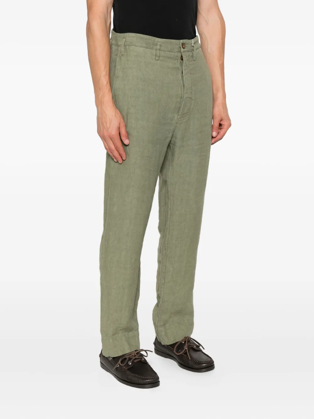 Vivienne Westwood linen trousers Groen