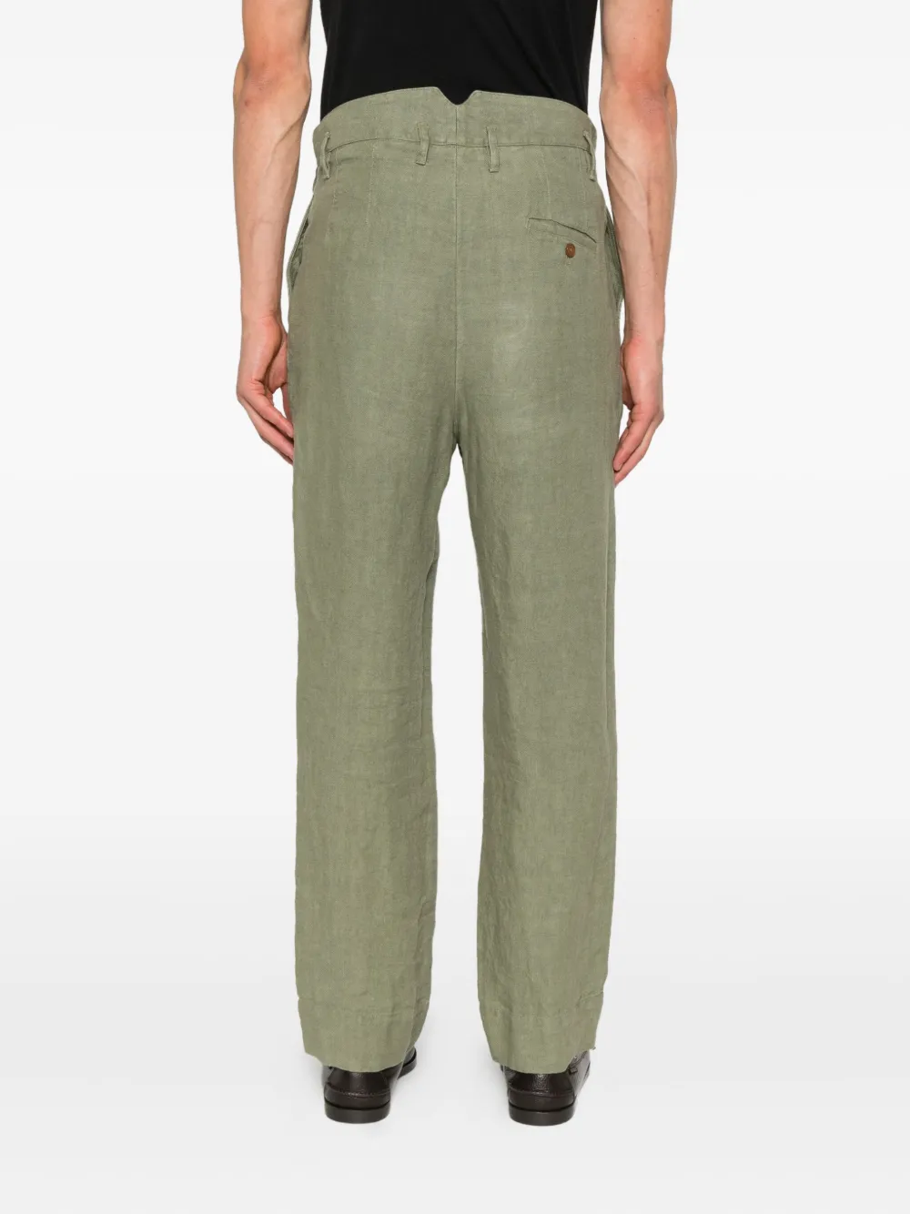 Vivienne Westwood linen trousers Groen