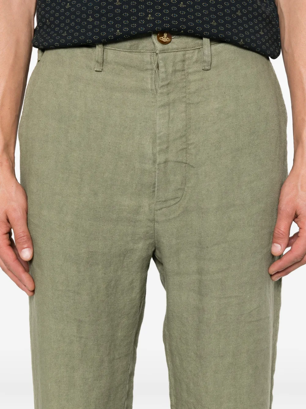 Vivienne Westwood linen trousers Groen