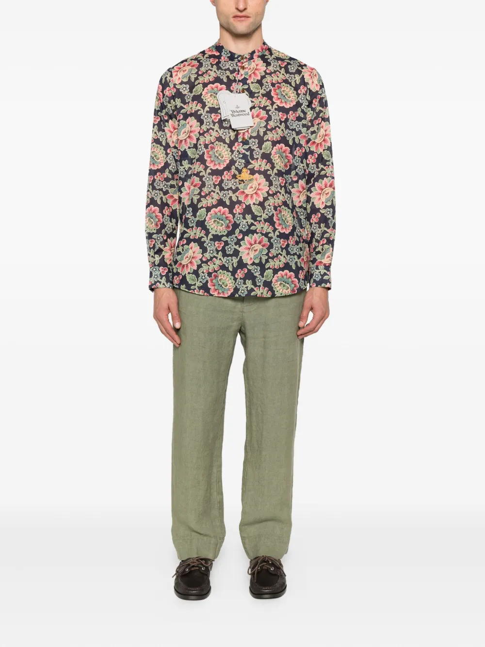 Vivienne Westwood Overhemd met bloemenprint Blauw