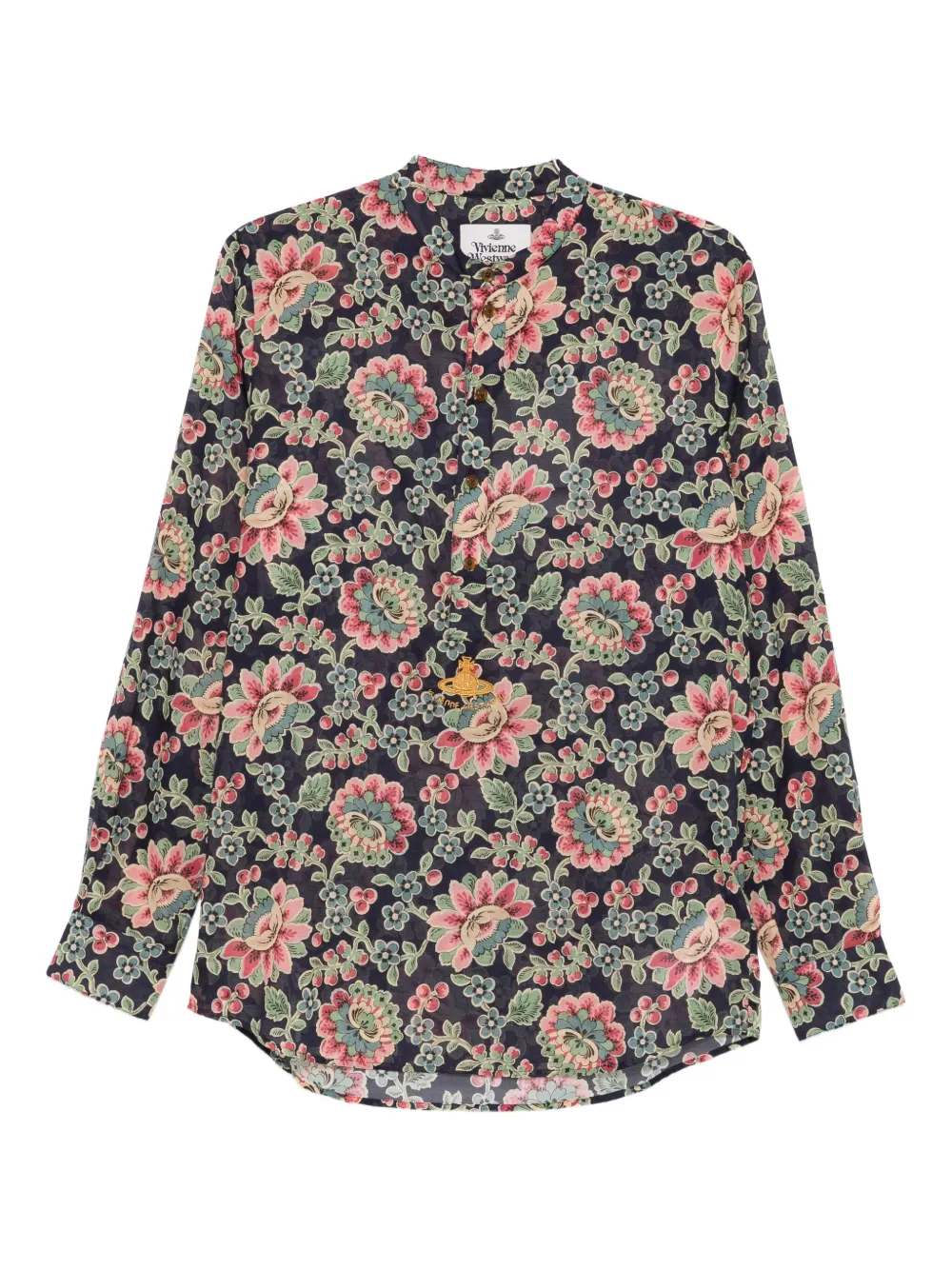 Vivienne Westwood Overhemd met bloemenprint Blauw