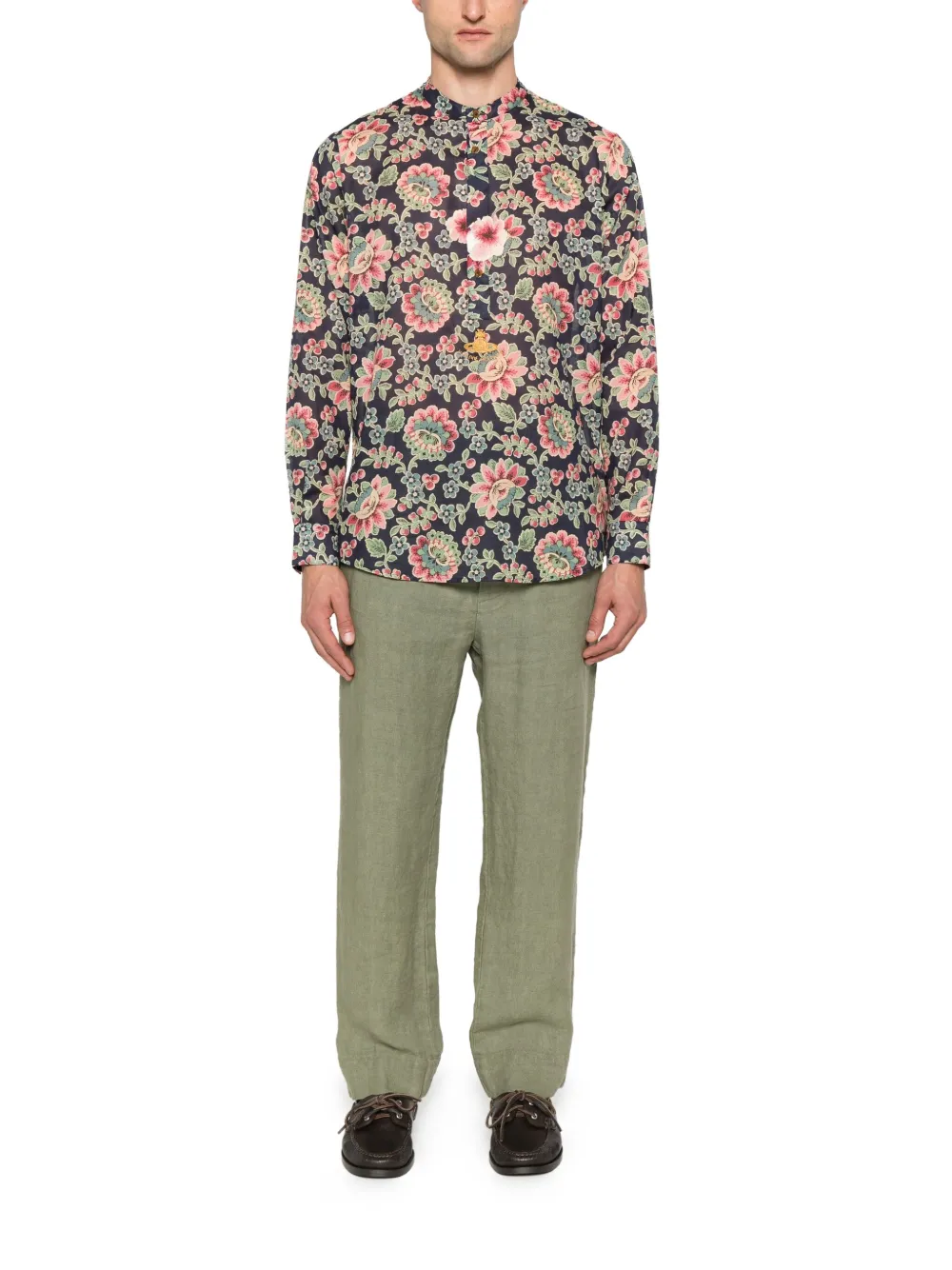 Vivienne Westwood Overhemd met bloemenprint - Blauw