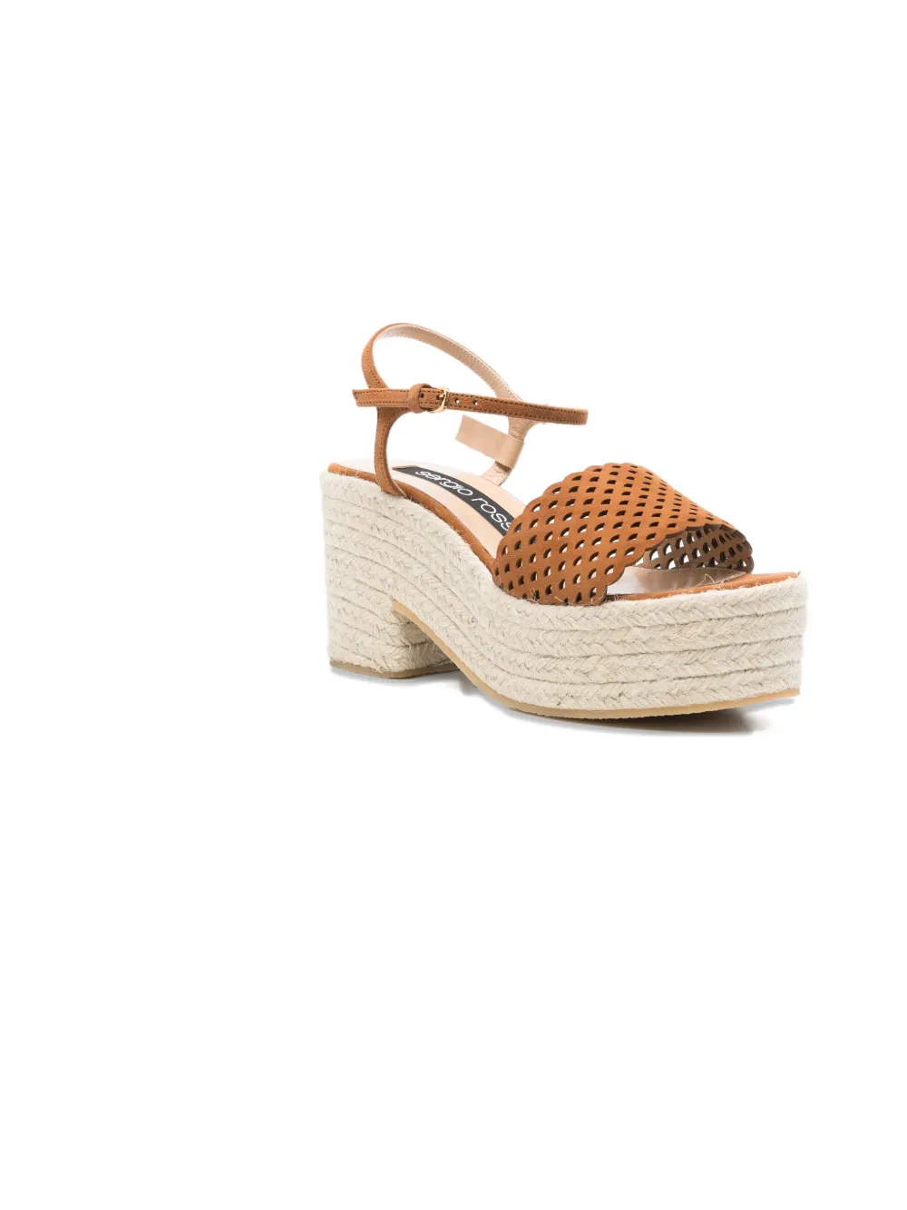 Sergio Rossi 85mm perforated heeled espadrilles | Heeled Espadrilles | Image 2