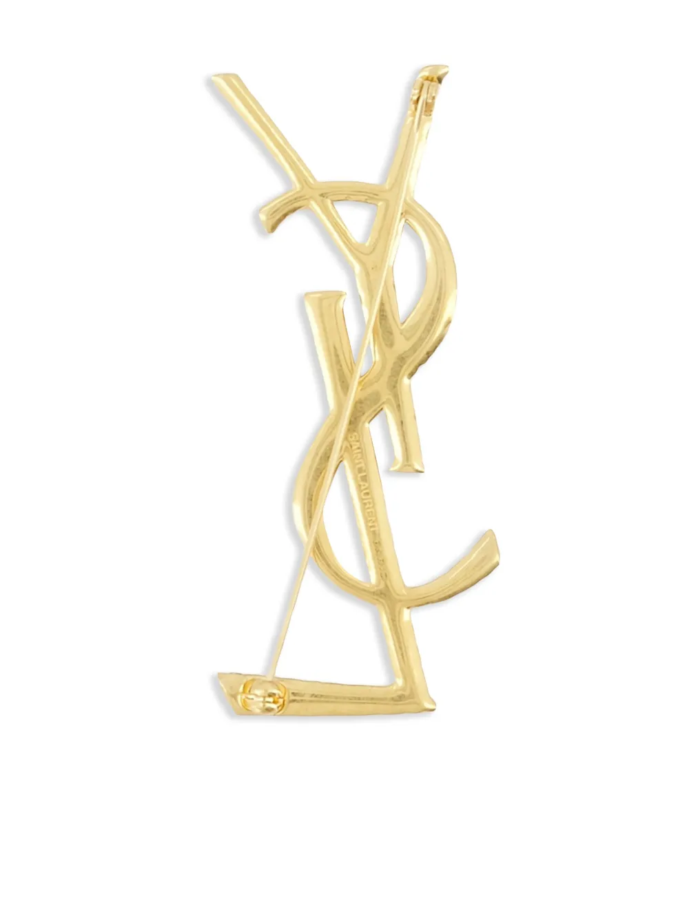 Saint Laurent Cassandre brooche - Goud