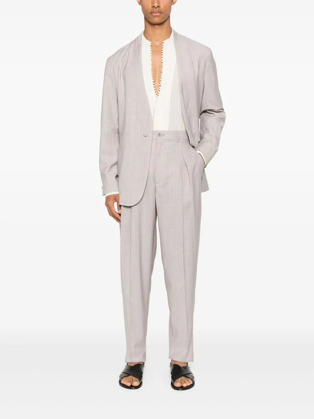 Emporio Armani Overhemd met lange mouwen - Beige