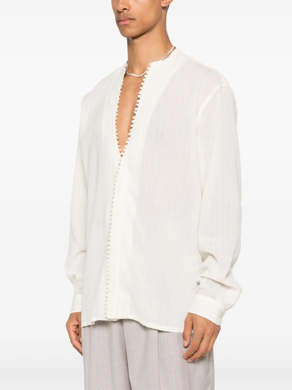 Emporio Armani Overhemd met lange mouwen Beige