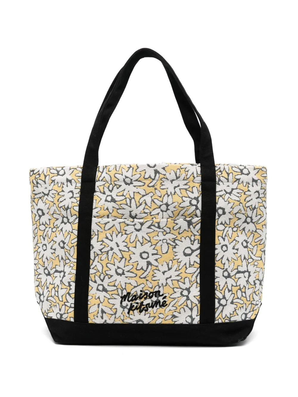 Maison Kitsuné floral-print tote bag