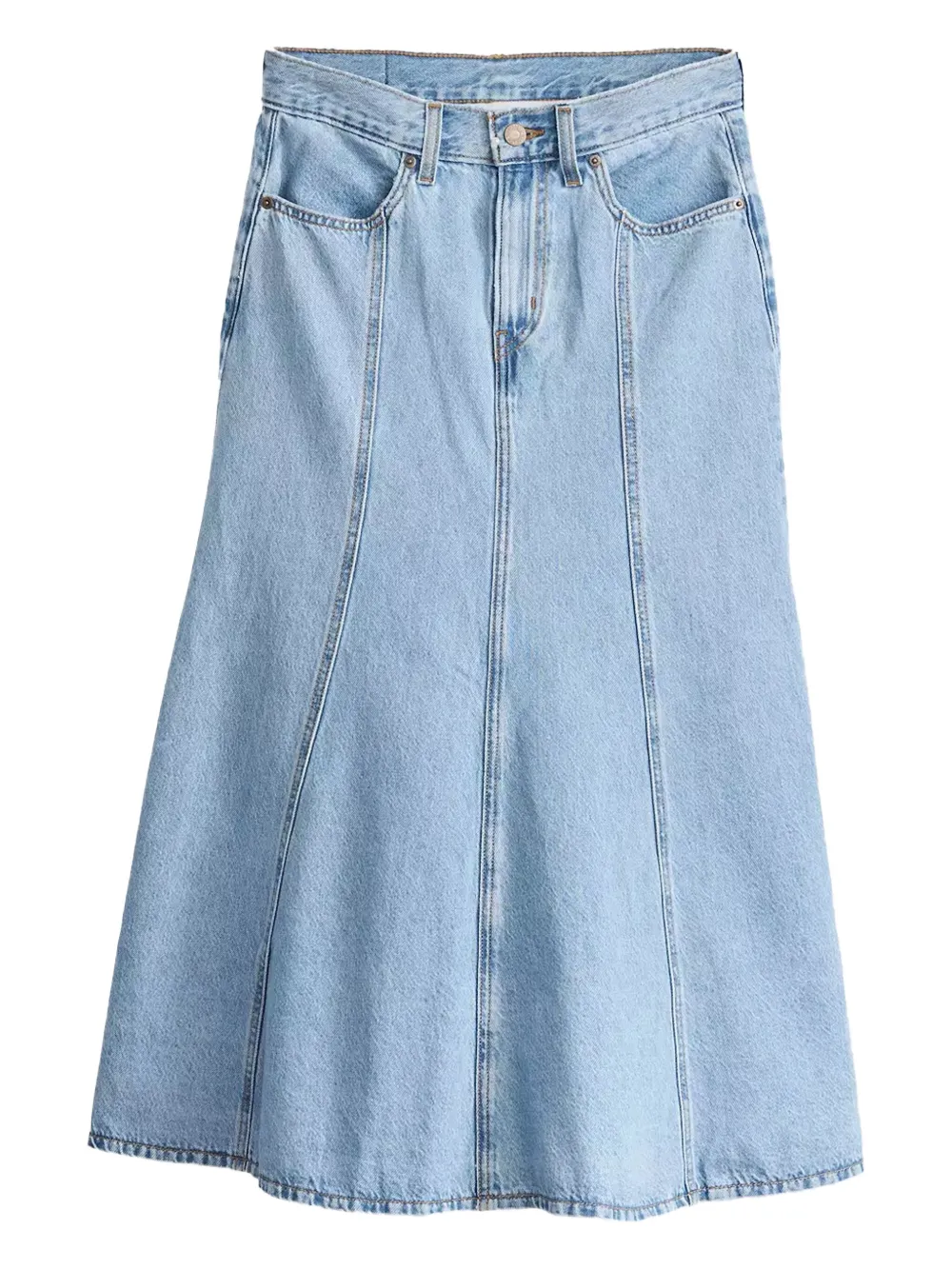 Levi's panelled denim midi skirt | Blue | Image 1