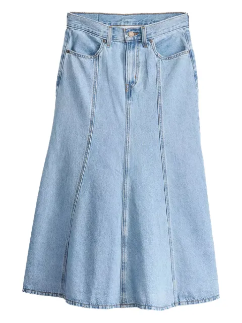 Levi's panelled denim midi skirt