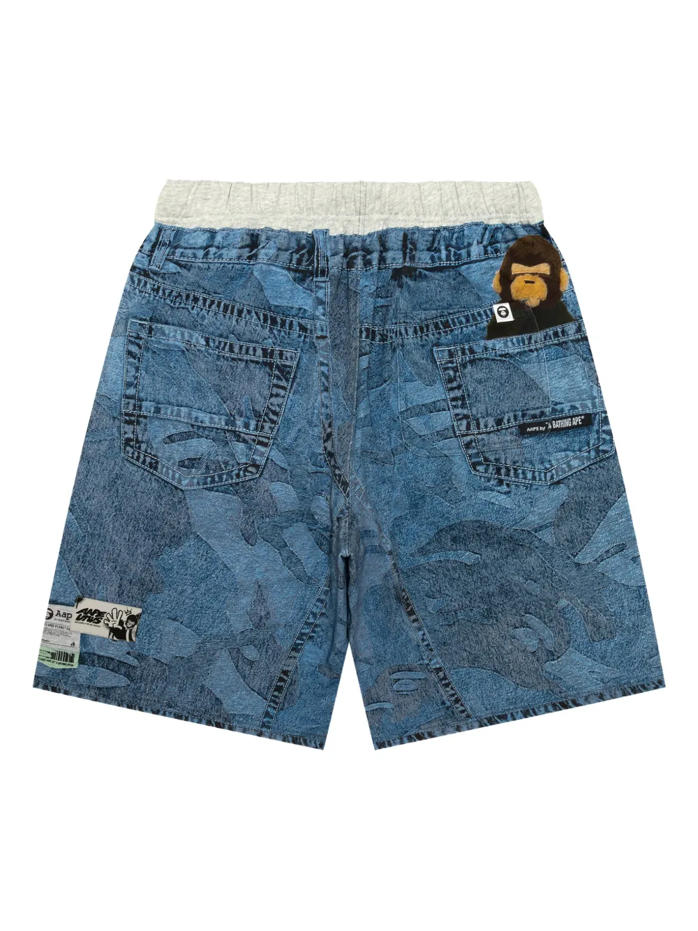 AAPE BY *A BATHING APE® camouflage-print elasticated shorts | Deck Shorts | Image 2