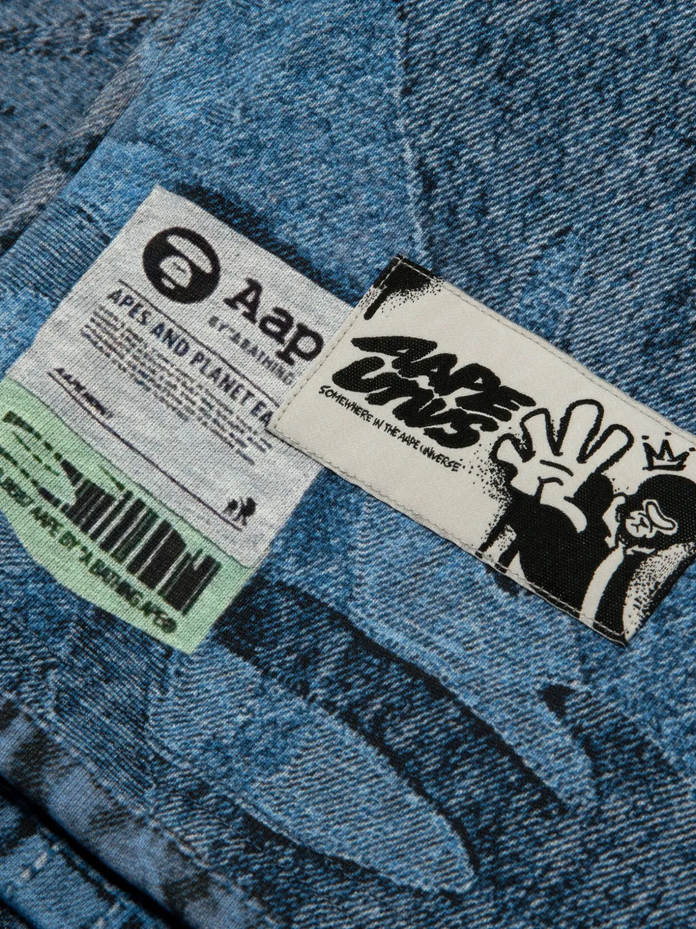Aape By A Bathing Ape Camouflage-print Elasticated Shorts