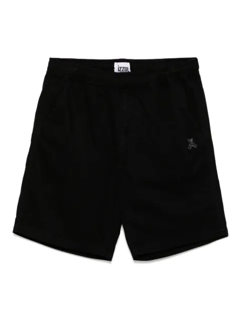 izzue logo-embroidered shorts 