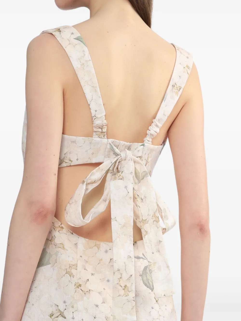ZIMMERMANN Crush mini-jurk Wit