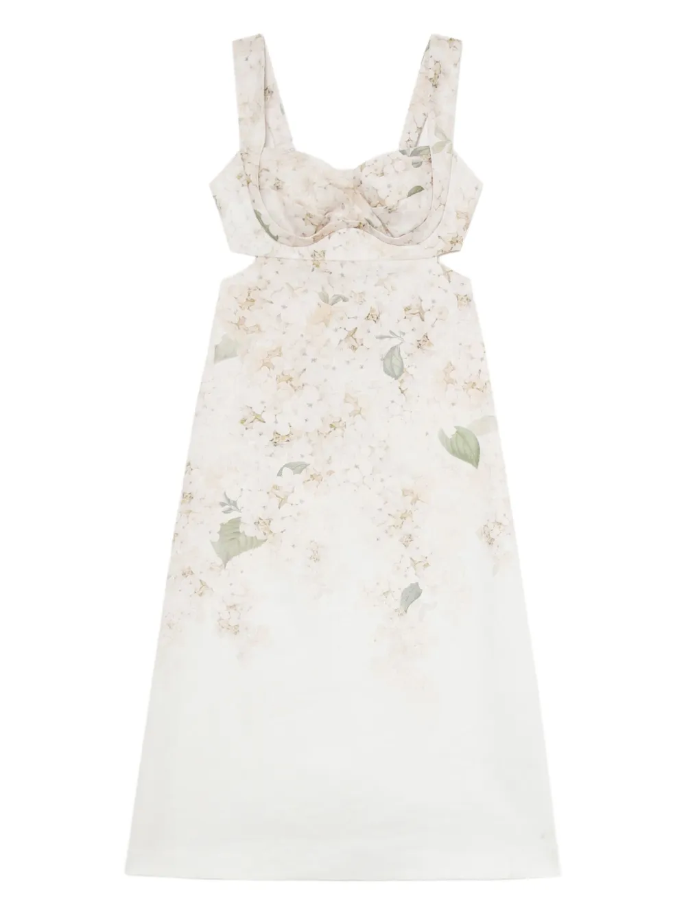 ZIMMERMANN Crush mini-jurk Wit