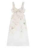 ZIMMERMANN Crush mini dress - White