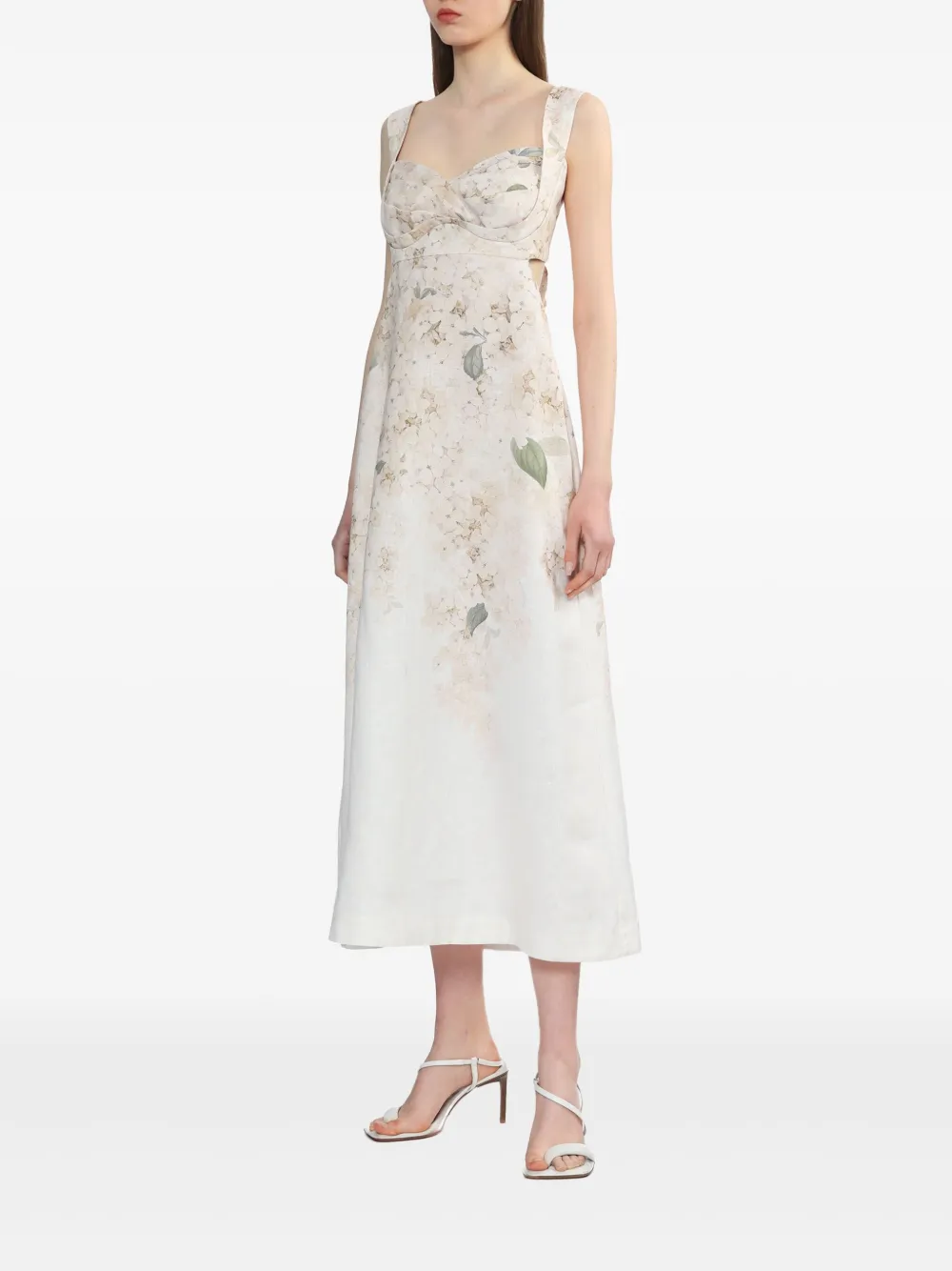 ZIMMERMANN Crush mini-jurk Wit