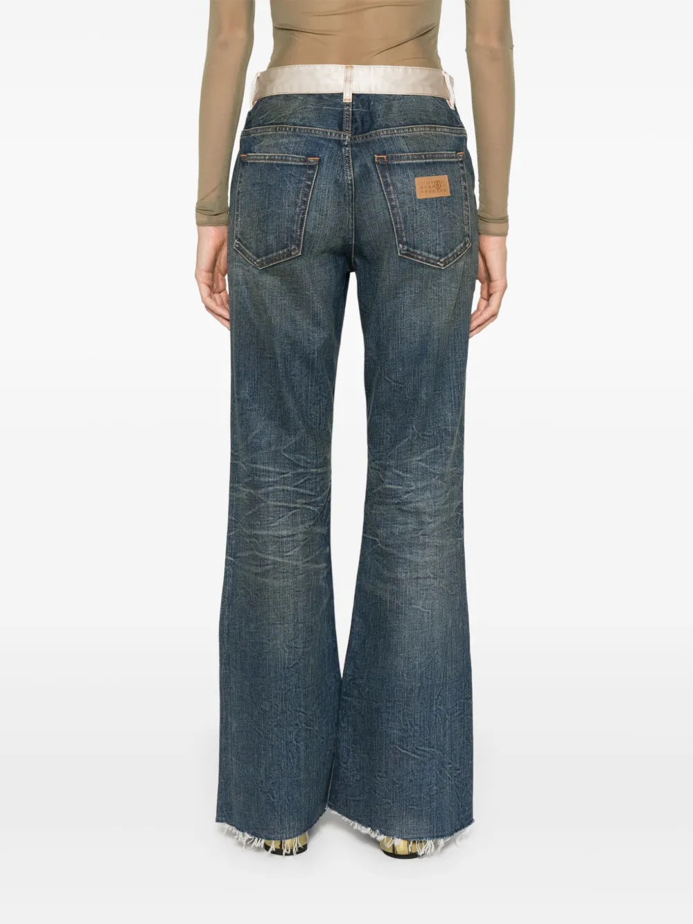 MM6 Maison Margiela Jeans met getallen Blauw