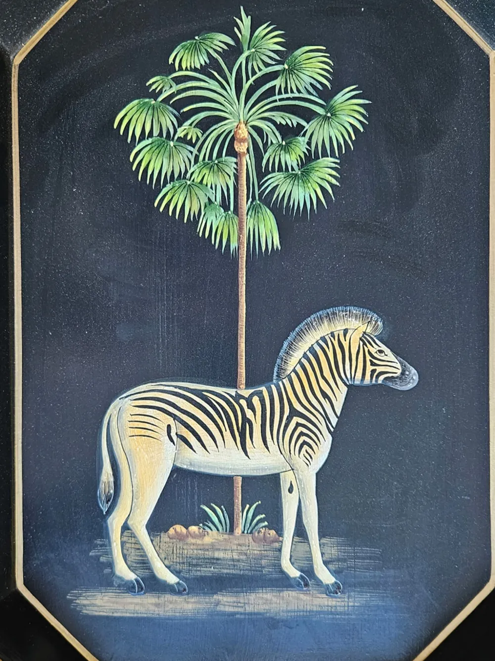 Les-Ottomans iron hand-painted Zebra tray | Tableware | Image 2