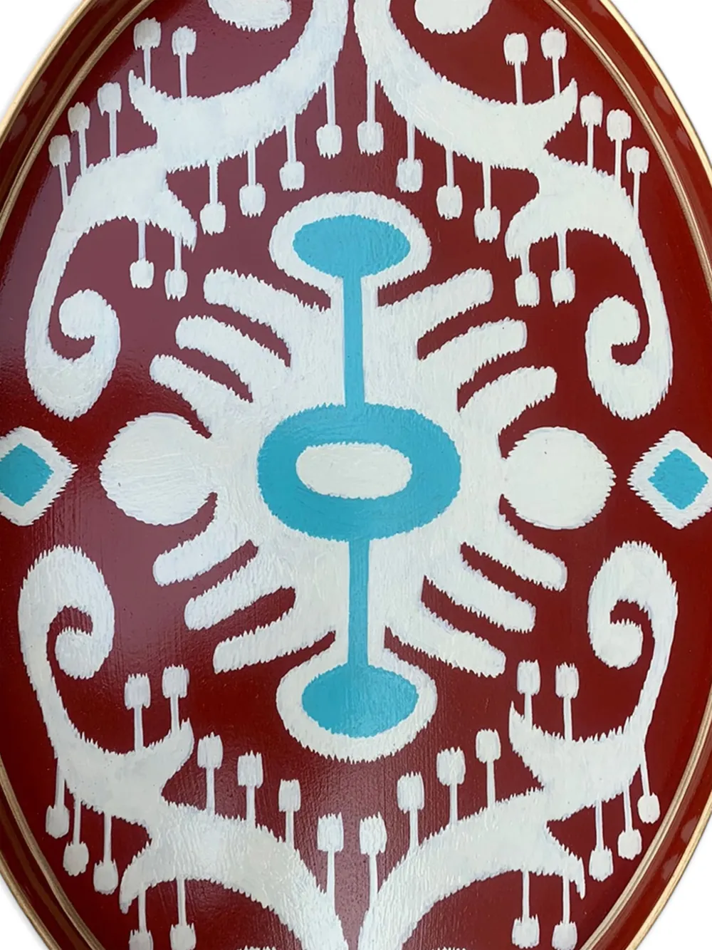 Les-Ottomans iron Ikat hand-painted tray | Tableware | Image 2