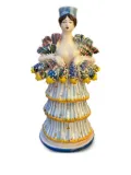 Les-Ottomans woman-motif candle holder - Neutrals