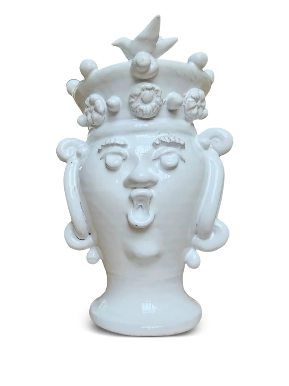 Les-Ottomans Sculpture Heads vase | White | Image 1
