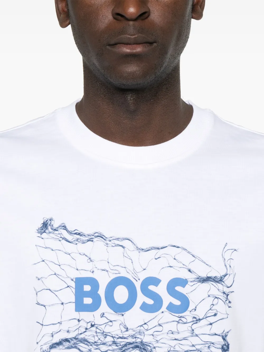 Shop Hugo Boss Logo Artwork T-shirt