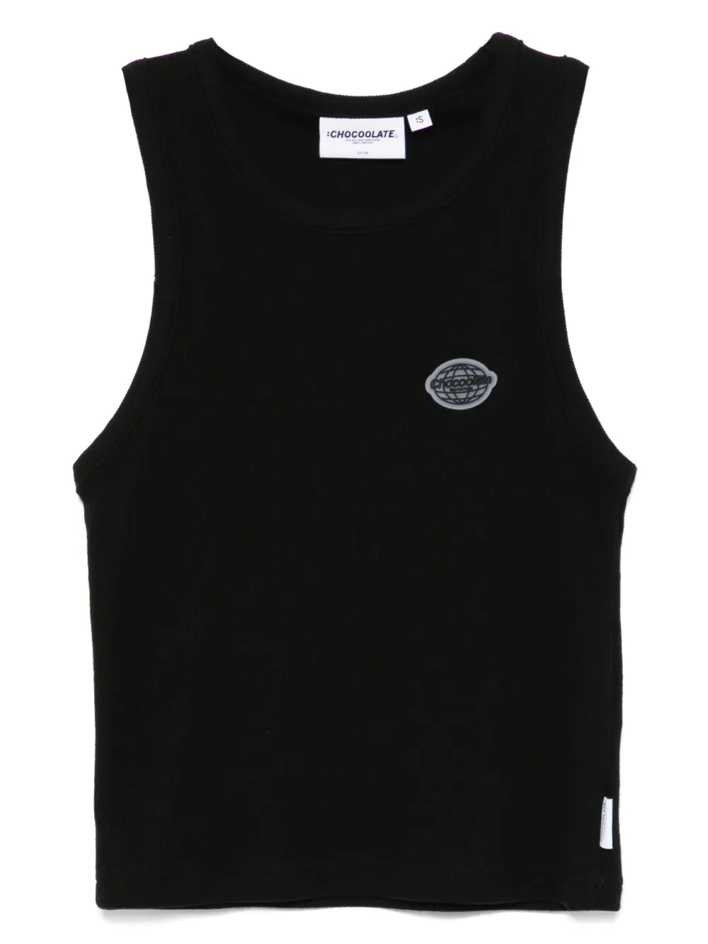 CHOCOOLATE camiseta tejida de canalé | negro | Image 1