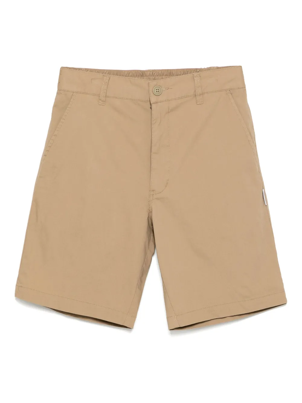 izzue logo-patch shorts | Neutrals | Image 1