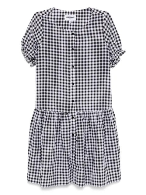 CHOCOOLATE vestido con motivo de cuadros