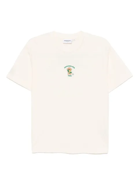 CHOCOOLATE logo-embroidered T-shirt