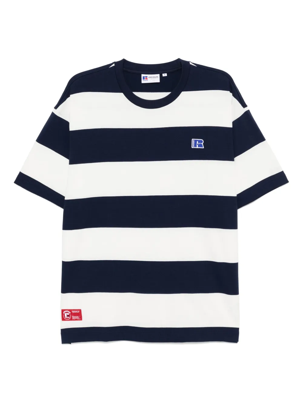 CHOCOOLATE T-shirt met logopatch Blauw
