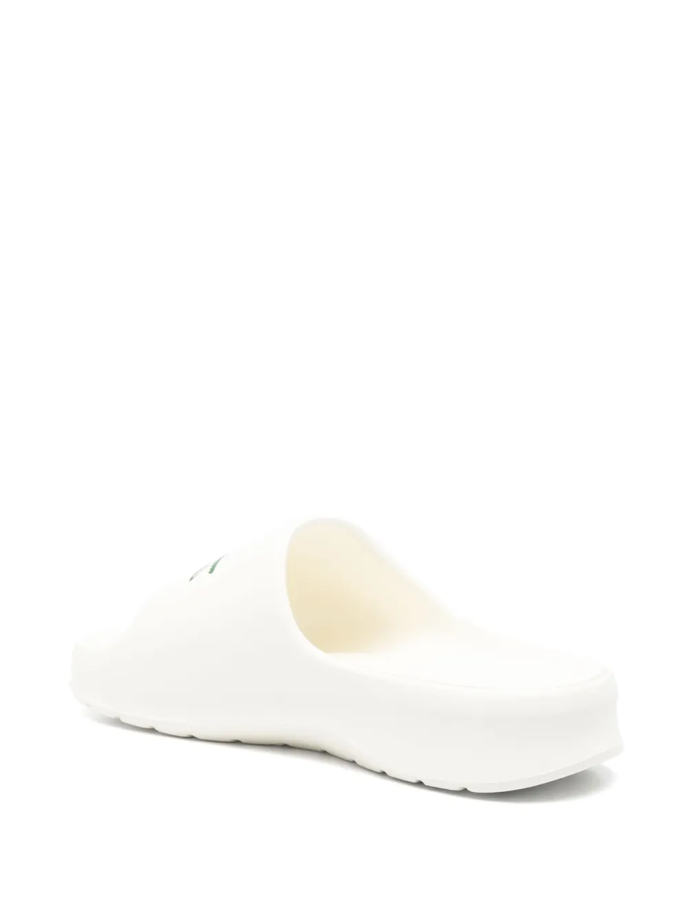 Lacoste logo-print slides White