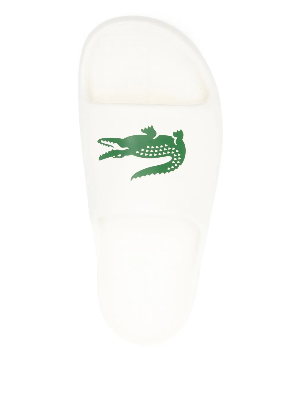 Lacoste logo-print slides White