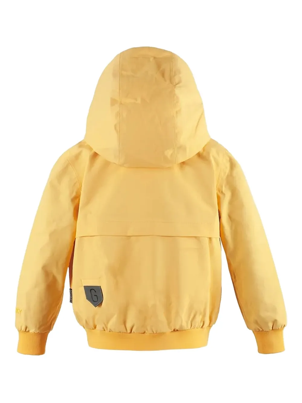 Gosoaky Blue Bird Hooded Rain Jacket In Yellow